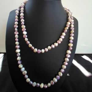 Honora rare lavender & white pearl strand